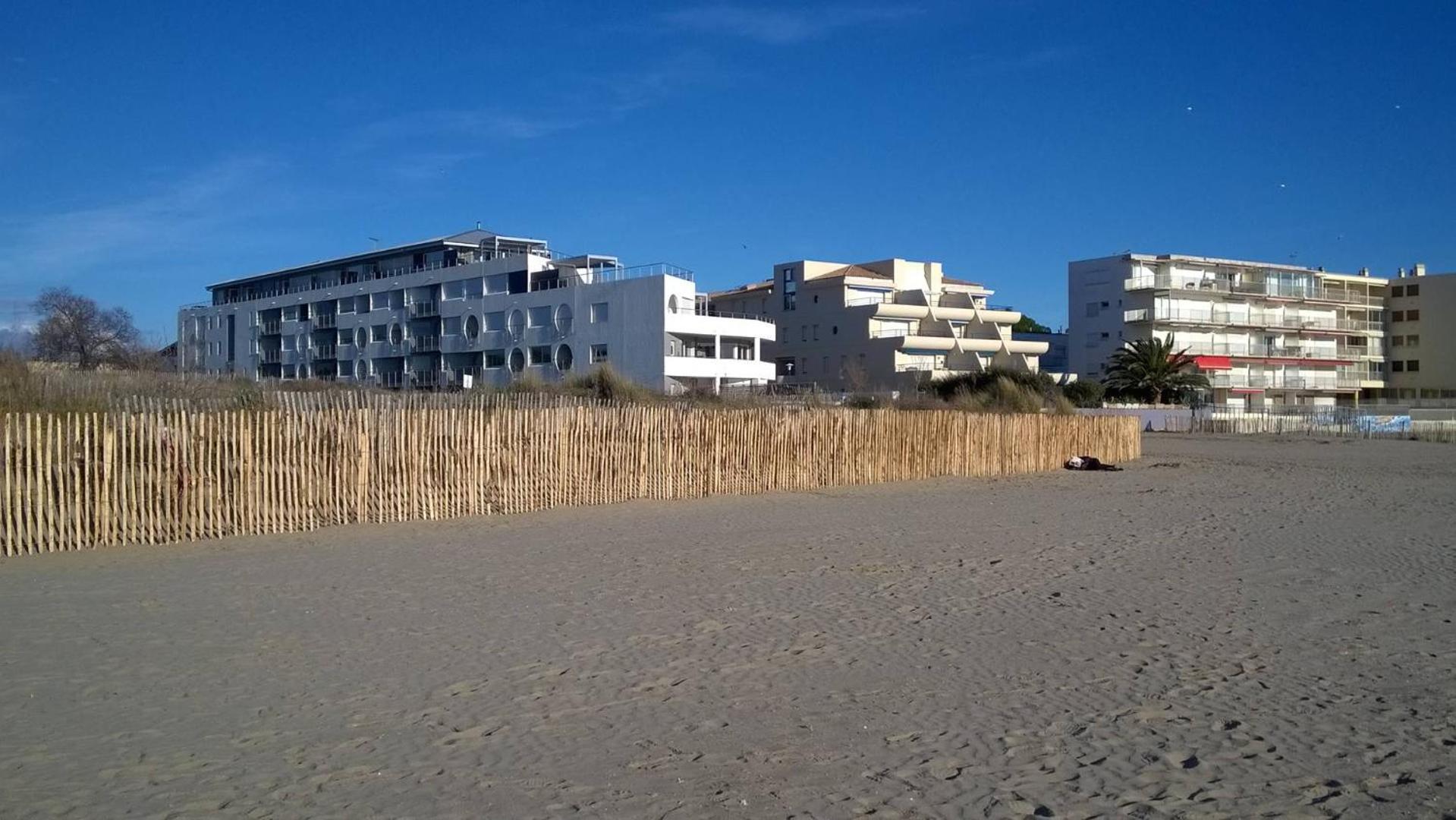 As14629 - P2 Mezzanine Avec Vue Mer Laterale, Dans Une Residence Sur Plage Avec Parking Prive لو غراو دو روا المظهر الخارجي الصورة